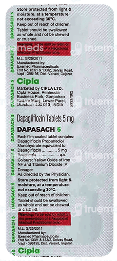 Dapasach 5 Tablet 10 Dapasach 5 Tablet 10