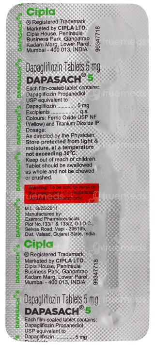 Dapasach 5 Tablet 10
