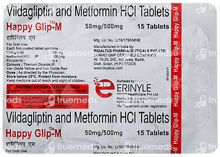 Happy Glip M 50/500 MG Tablet 15