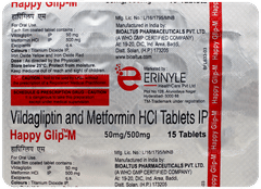 Happy Glip M Tablet 15 Happy Glip M Tablet 15