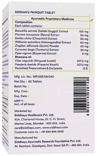 Siddhayu Painquit Tablet 60