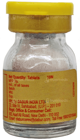 Dabur Rasraj Ras With Gold Tablet 10 - Uses, Side Effects, Dosage ...