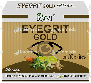 Patanjali Divya Eyegrit Gold Tablet 20