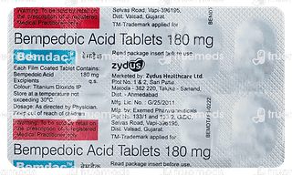 Bemdac 180 MG Tablet 10