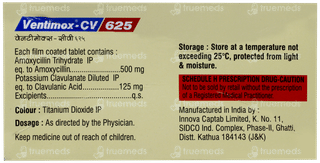 Ventimox Cv 625 MG Tablet 6