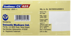 Ventimox Cv 625 MG Tablet 6 Ventimox Cv 625 MG Tablet 6