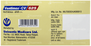 Ventimox Cv 625 MG Tablet 6