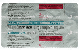 Vildaray D 10/100 MG Tablet Sr 15