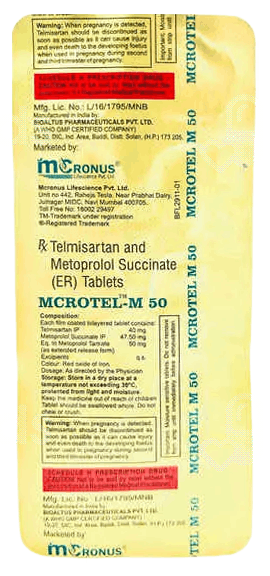 Mcrotel M 50Mg Tablet 10