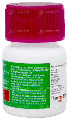 Thyrorise 62.5 Tablet 120 Thyrorise 62.5 Tablet 120