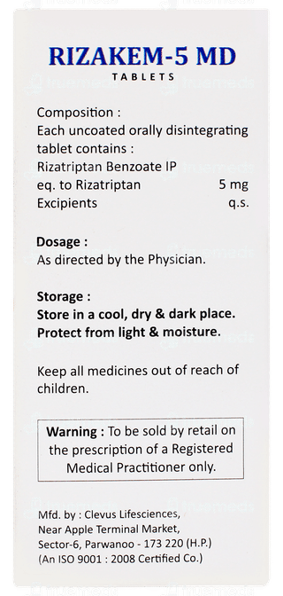 Rizakem 5 Md Tablet 4