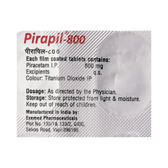 Pirapil 800 MG Tablet 10 Pirapil 800 MG Tablet 10