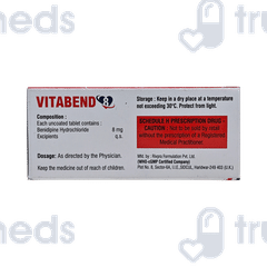 Vitabend 8 MG Tablet 10 Vitabend 8 MG Tablet 10