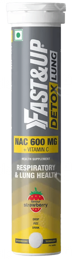Fast And Up N Acetylcysteine Nac 600mgvitamin C Strawberry Effervescent Tablet 20 - Uses, Side Effects, Dosage, Price