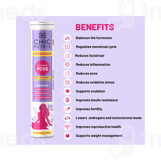 Chicnutrix Cysterhood Nac+vitamin C Pcos Management Strawberry Effervescent Tablet 20