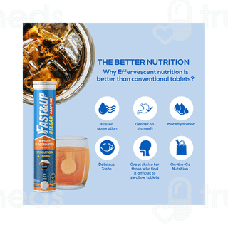 Fast And Up Cola Hydration Reload+caffeine Effervescent Tablet 20