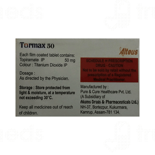 Tormax 50 MG Tablet 15
