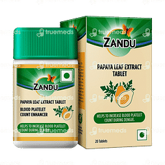 Zandu Papaya Leaf Extract Tablet 20