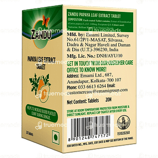 Zandu Papaya Leaf Extract Tablet 20