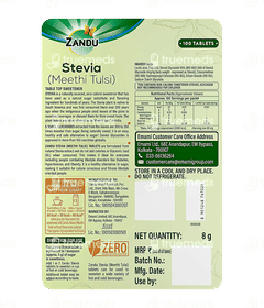 Zandu Stevia Tablet 100
