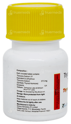 Thyroxinol 37.5 Tablet 120 Thyroxinol 37.5 Tablet 120