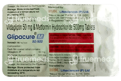 Glipacure M 50/500 Tablet 10 Glipacure M 50/500 Tablet 10