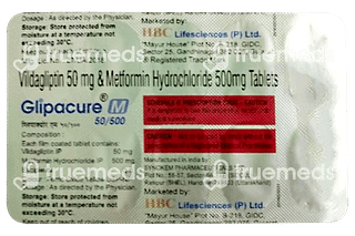 Glipacure M 50/500 MG Tablet 10