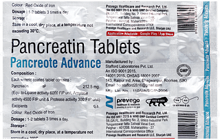 Pancreote Advance Tablet 10