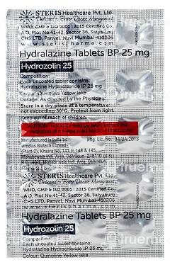 Hydrozolin 25 MG Tablet 15