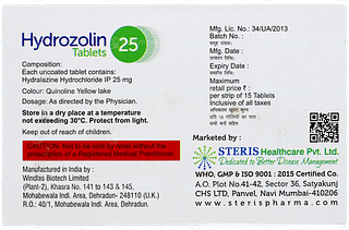 Hydrozolin 25 Tablet 15