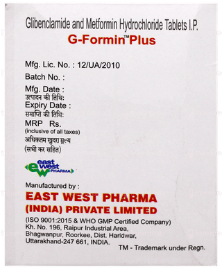 G Formin Plus Tablet 10