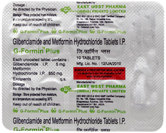 G Formin Plus Tablet 10