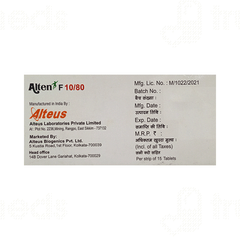 Alten F 10/80 Mg Tablet 15