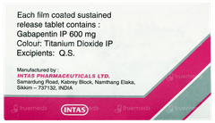 Gabapin Sr 600 Tablet 10