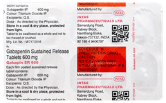 Gabapin Sr 600 Tablet 10