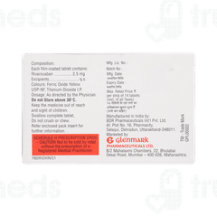 Rivaxon 2.5 MG Tablet 14 Rivaxon 2.5 MG Tablet 14