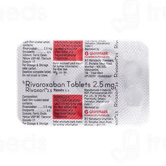 Rivaxon 2.5 MG Tablet 14 Rivaxon 2.5 MG Tablet 14