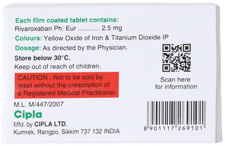 Rivazest 2.5 Tablet 14