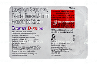 Istamet Dxr 1000 MG Tablet 7