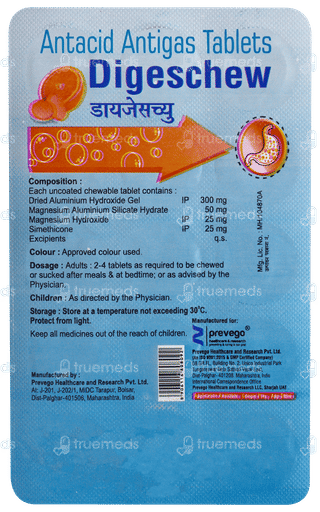Digeschew Orange Flavour Tablet 15