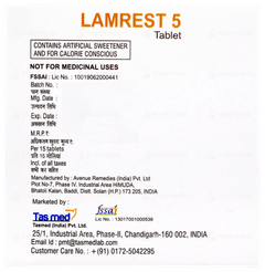 Lamrest 5 Tablet 15
