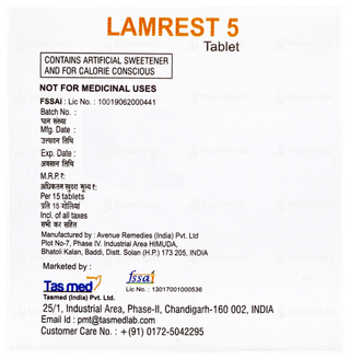 Lamrest 5 Tablet 15