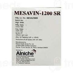 Mesavin 1200 Sr Tablet 10