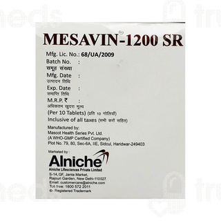 Mesavin 1200 Sr Tablet 10