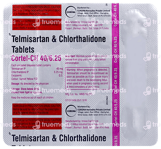 Cortel Ch 40/6.25 Tablet 15