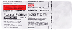 Rozaar 25 Mg Tablet 10 Rozaar 25 Mg Tablet 10