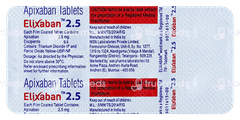 Elixaban 2.5 Tablet 10 Elixaban 2.5 Tablet 10