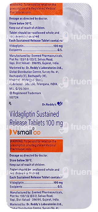 Vsmall Od 100 MG Tablet 10