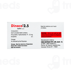 Dinace 2.5 MG Tablet 10