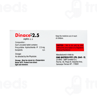 Dinace 2.5 MG Tablet 10